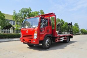 這款國六挖機平板運輸車很火，關注沒？